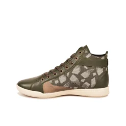 New Arrival -Pataugas Soldes Boutique 628274 BASKET FEMME PALME WT KAKI 3