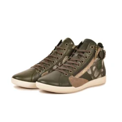 Pataugas PALME/WT F4H KAKI 10 Pataugas PALME/WT F4H KAKI -Pataugas Soldes Boutique 628274 BASKET FEMME PALME WT KAKI 5