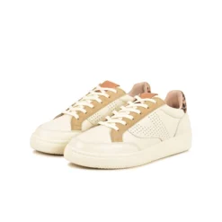 Pataugas BASALTE/MIXL F4I CRÈME -Pataugas Soldes Boutique BASKET FEMME BASALT MIXL F4I CREME 628475 155 5