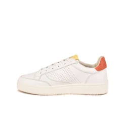 Pataugas BASALT/N F2H BLANC/CORAIL -Pataugas Soldes Boutique BASKET FEMME BASALT N F2I BLANC CORAIL 628053 936 3