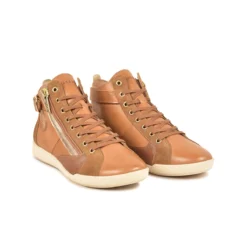 Pataugas PALME/MIX F4H CAMEL -Pataugas Soldes Boutique BASKET FEMME PALME L MIX F2I TAUPE 628403 154 4