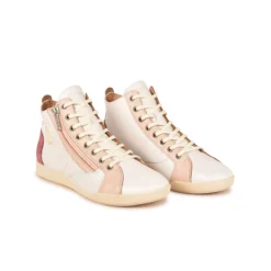 Pataugas PALME/PER F2I ROSE -Pataugas Soldes Boutique BASKET FEMME PALME PER F2I ROSE 628402 300 4