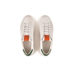 Pataugas BASALTE/N H2H BLANC/VERT -Pataugas Soldes Boutique BASKET HOMME BASALT N H2H BLANC VERT 6