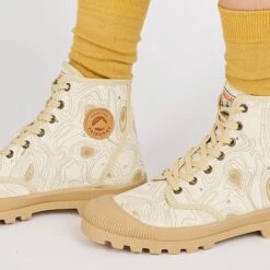 Pataugas AUTHENTIQUE M/TOPO F2I BEIGE -Pataugas Soldes Boutique BOOTS FEMME OG M TOPO F2I BEIGE 628340 150 Porte 2