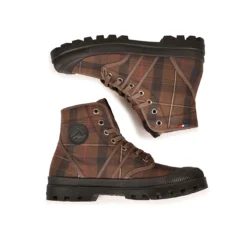 Pataugas AUTHENTIQUE MADE IN FRANCE F4G Tartan Marron -Pataugas Soldes Boutique BOOTS HOMME AUTHENTIQUE W H4G TARTAN MARRON 6