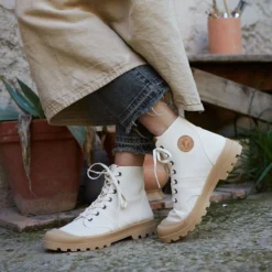 New Arrival -Pataugas Soldes Boutique authentique toile femme ivoire